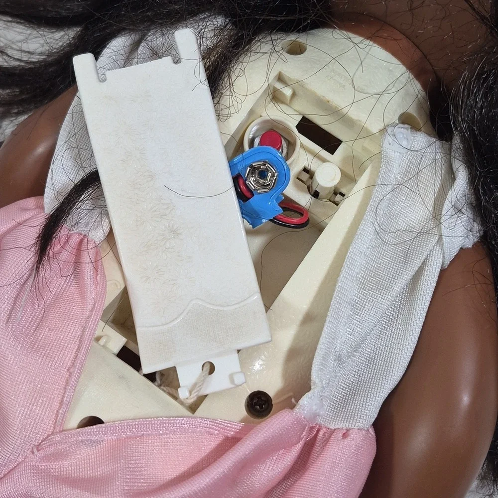 PJ Sparkle Doll 1988 Mattel Vintage African American AA Lights Up! READ Flaw